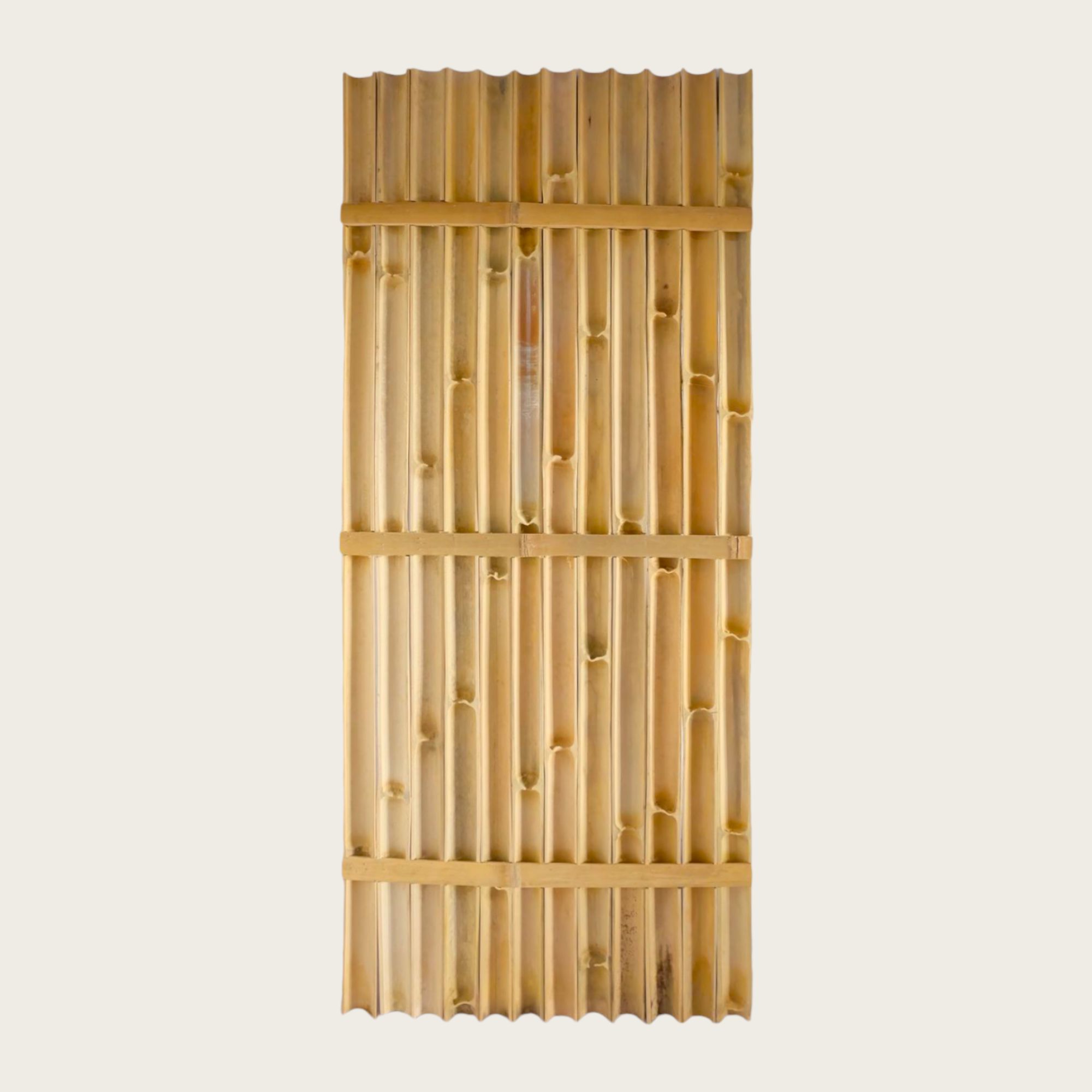 Bamboe schutting naturel touw